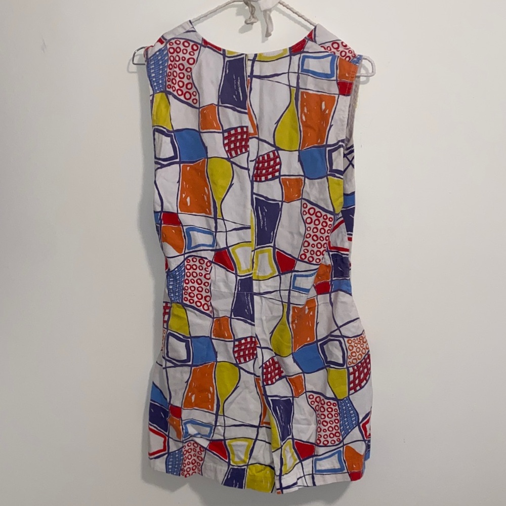 Colorful Geometric Print romper